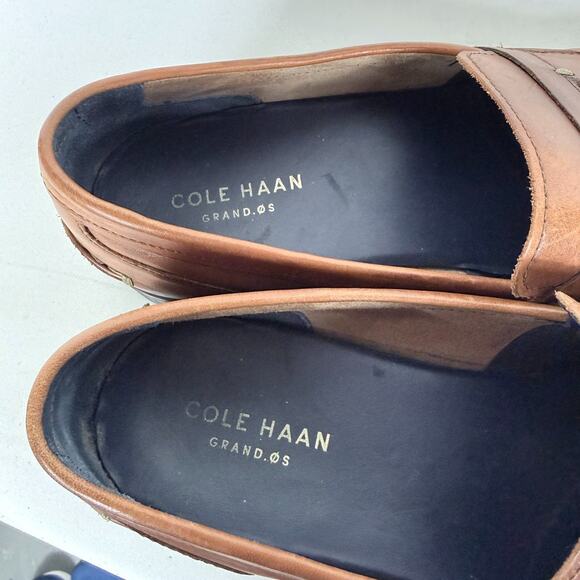 Cole Haan Grand OS Loafers Men\'s 10 Brown Leather Slip-On Classic Penny Shoes main image 10